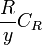 \frac{R}{y}C_{R}