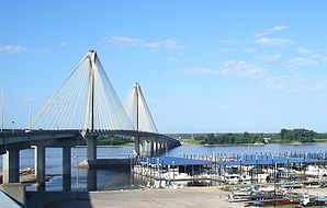 Brücke von Alton, Illinois nach West Alton, Missouri