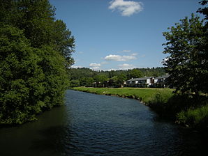 Der Green River, im Isaac Evans Park, Auburn