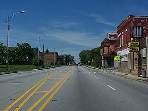 Highway US 30 in Chicago Heights