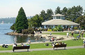Ufer des Marina Park am Lake Washington in Kirkland
