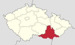 Lage von Jihomoravský kraj   in Tschechien (anklickbare Karte)