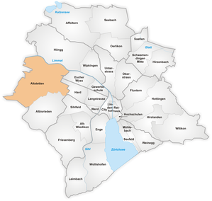 Karte von Altstetten