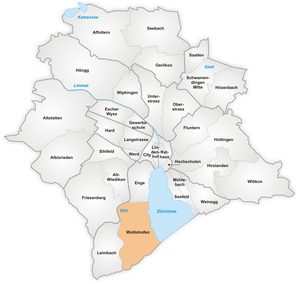 Karte von Wollishofen