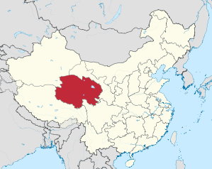 Lage von Qīnghǎi Shěng in China