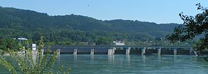Rheinkraftwerk Säckingen (Unterwasserseite)