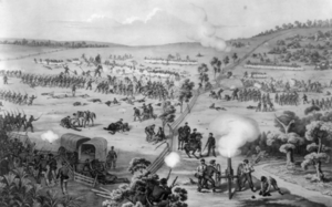 Fox's Gap in der Schlacht am South Mountain