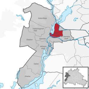 Haselhorst auf der Karte von Spandau