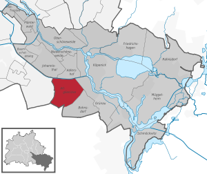 Altglienicke auf der Karte von Treptow-Köpenick