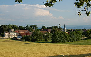 Schloss Brunn, Ansicht auf den Ort Brunn
