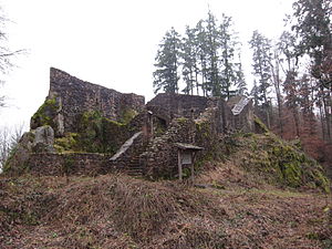 Burg Keppenbach, Ansicht von Osten