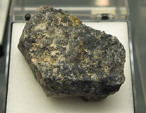 Chlorargyrite with native Silver - Daniel mine, Schneeberg, Erzgebirge.jpg