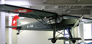 Fieseler Storch im Deutschen Museum, ehem. Schweizer Armee