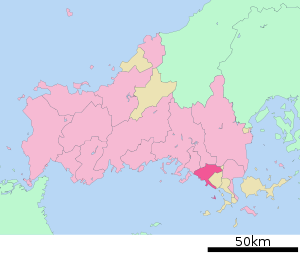 Lage Hikaris in der Präfektur