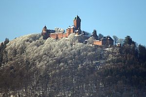 Haut-Kœnigsbourg - winterliche Gesamtanlage