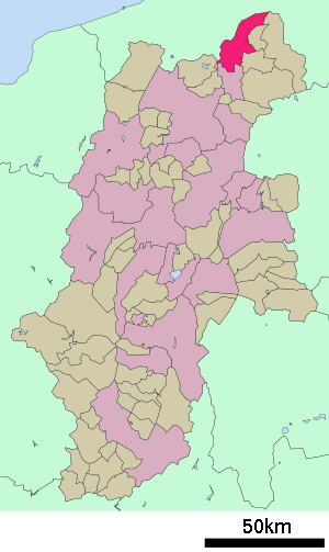 Lage Iiyamas in der Präfektur