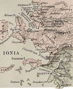 Ionia, Asia Minor Map, Classical Atlas, 1886, Keith Johnston.jpg