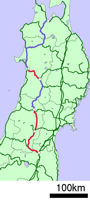Strecke der Ōu-Hauptlinie