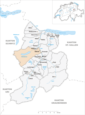 Karte von Glarus