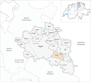 Karte von Schlatt bei Winterthur