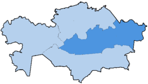 Karte Bistum Karaganda