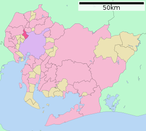 Lage Kiyosus in der Präfektur
