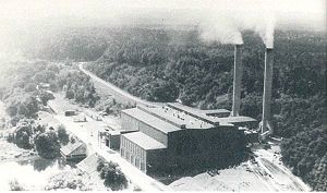 Das Kraftwerk aus Richtung Nord (1951)