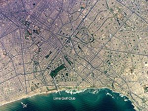 Satellitenaufnahme von Lima