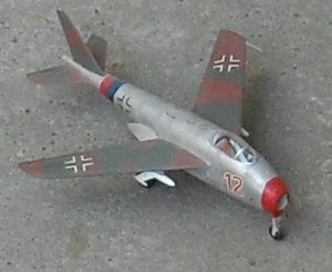 Modell einer Messerschmitt Me P.1101
