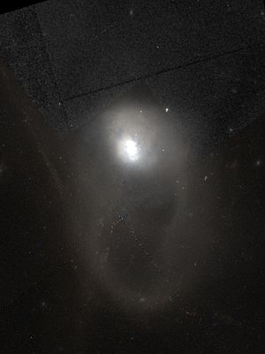 Aufnahme von NGC 3921 mit dem Hubble-Weltraumteleskop