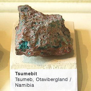 Naturkundemuseum Berlin - Tsumebit - Tsumeb, Otavibergland, Namibia.jpg