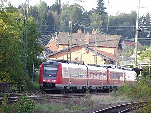 Baureihe 612 in Doppeltraktion verlässt Ottweiler Richtung Saarbrücken