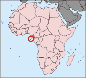 Karte Bistum São Tomé und Príncipe