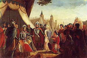 Die Belagerung von LissabonHistoriengemälde, 1840