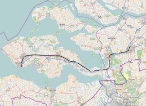 Strecke der Bahnstrecke Roosendaal–Vlissingen