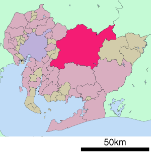 Lage Toyotas in der Präfektur