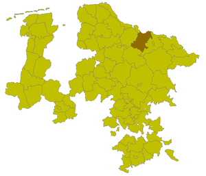Lage des Kreises Winsen (Luhe) in der Provinz Hannover