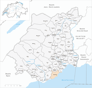 Karte von Saint-Prex