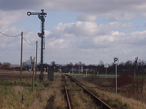 Einfahrtsignal von Kitzingen-Etwashausen. Blick Richtung Großlangheim. (2007)