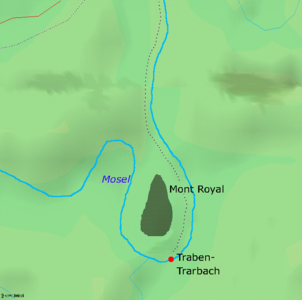 Lage des Mont Royal an der Mosel