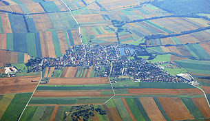 Luftbild von Au (von Westen)