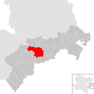 Lage der Gemeinde Göttlesbrunn-Arbesthal im Bezirk Bruck an der Leitha (anklickbare Karte)