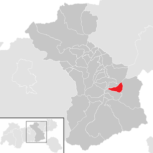 Lage der Gemeinde Gerlosberg im Bezirk Schwaz (anklickbare Karte)