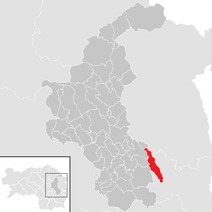Lage der Gemeinde Gersdorf an der Feistritz im Bezirk Weiz (anklickbare Karte)