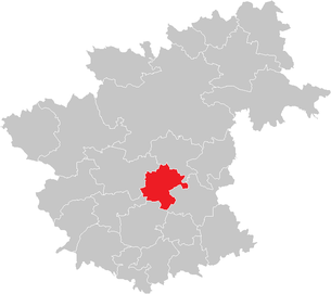 Lage der Gemeinde Grafenschlag im Bezirk Zwettl (anklickbare Karte)