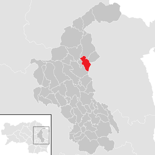 Lage der Gemeinde Gschaid bei Birkfeld im Bezirk Weiz (anklickbare Karte)