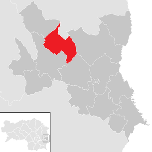 Lage der Gemeinde Hainersdorf im Bezirk Fürstenfeld (anklickbare Karte)