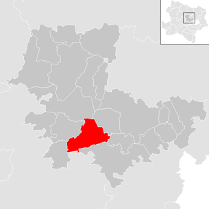 Lage der Gemeinde Michelhausen im Bezirk Tulln (anklickbare Karte)