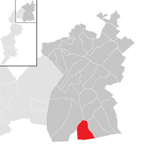 Lage der Gemeinde Pamhagen im Bezirk Neusiedl am See (anklickbare Karte)