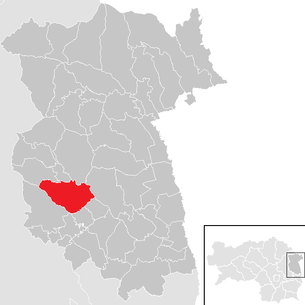 Lage der Gemeinde Schönegg bei Pöllau im Bezirk Feldbach (anklickbare Karte)